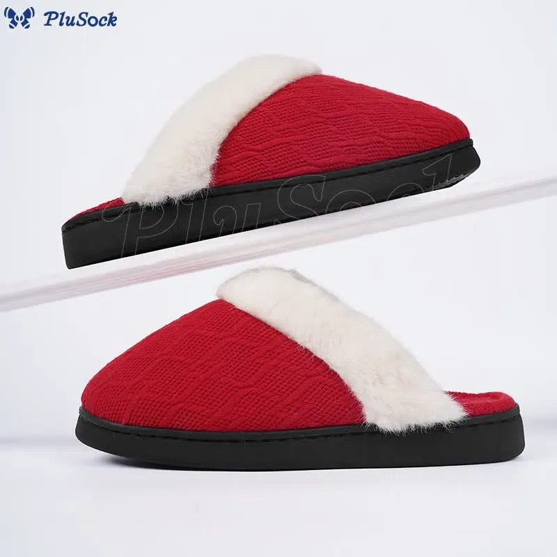Plus Size Warm V Shaped Slippers