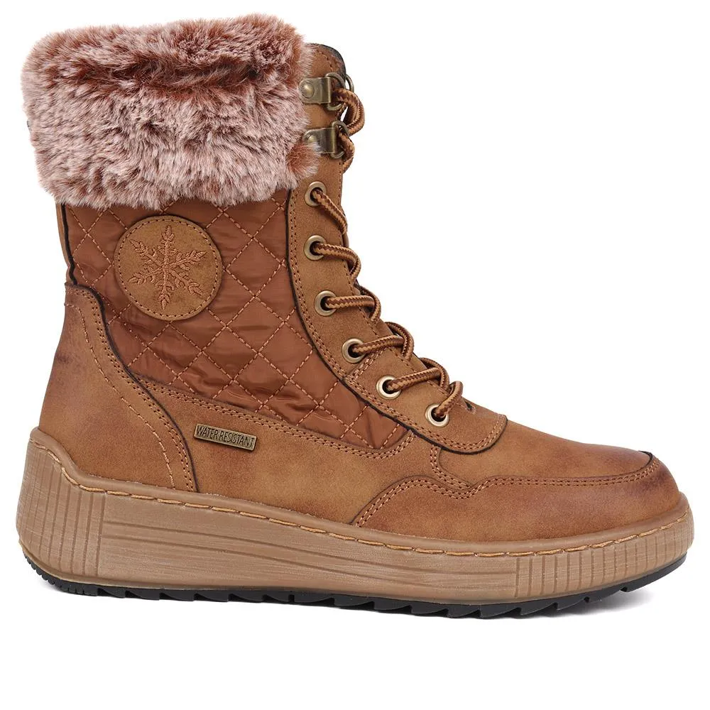 Quilted Water-Resistant Weather Boots - WOIL40064 / 326 383