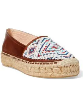 Ralph Lauren Polo Joanne Beaded Espadrille Shoes Size US 10 UK 7 EU 40 ladies