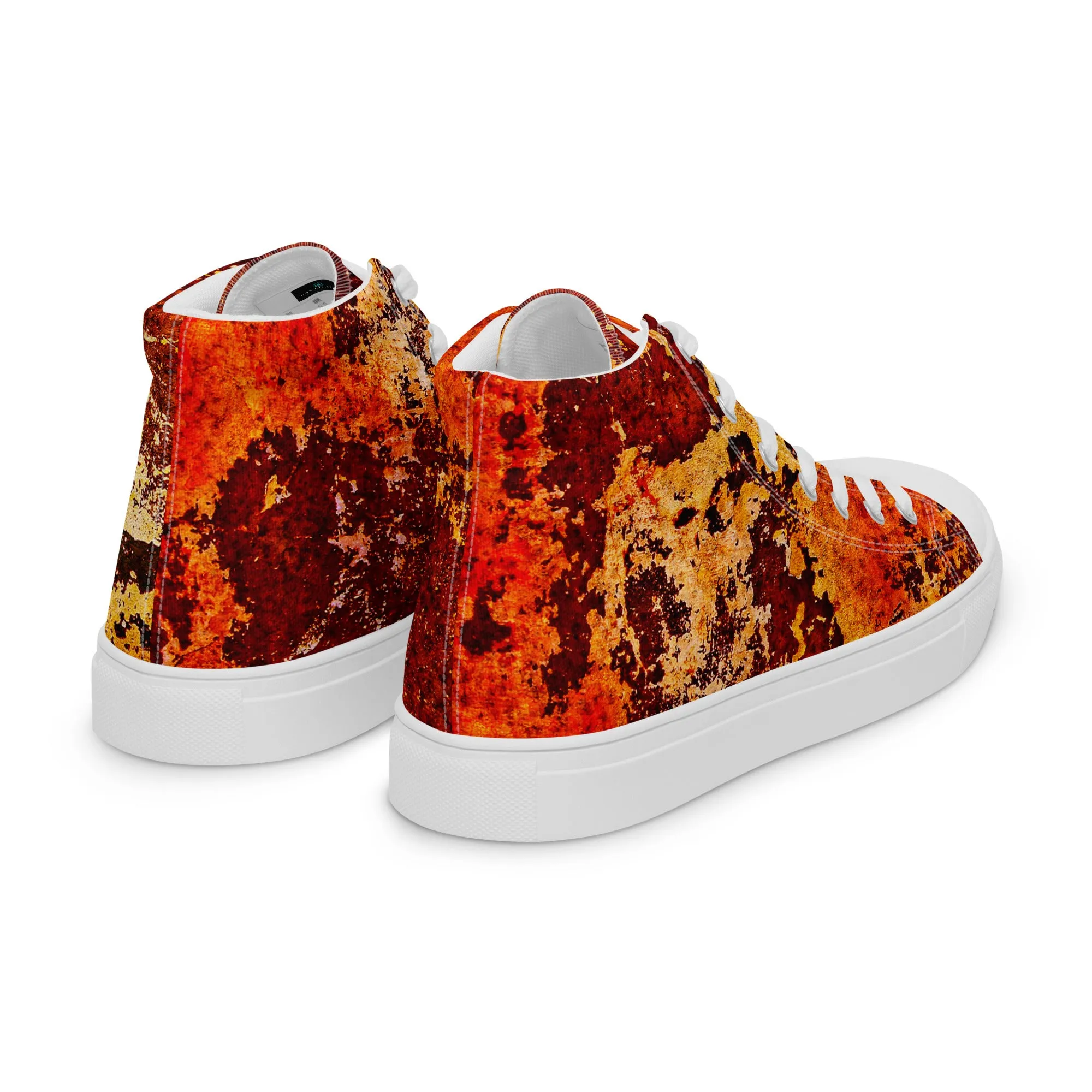 Rust - Women’s High Top Canvas Shoes