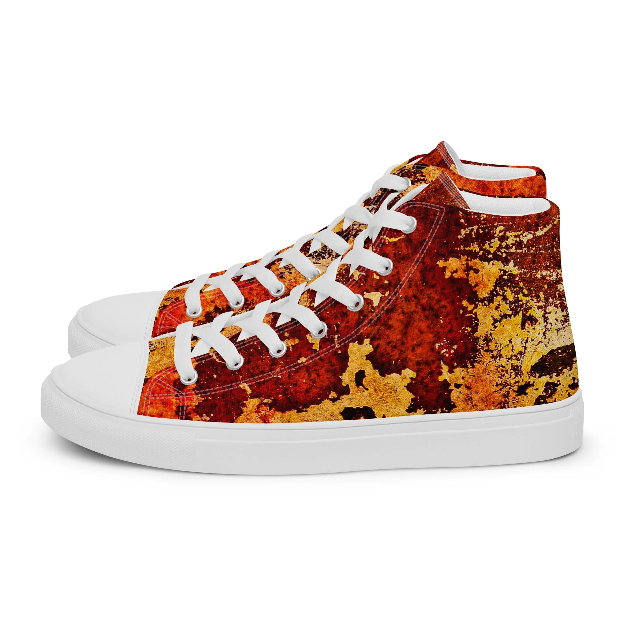 Rust - Women’s High Top Canvas Shoes