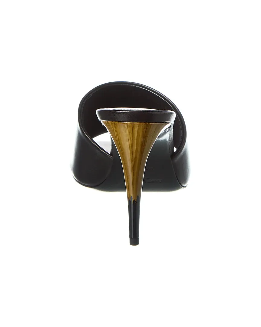 Saint Laurent Lodge 90 Leather Mule