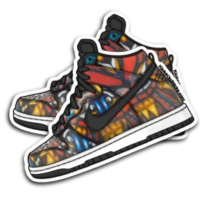 SB Dunk High "Stained Glass" Sneaker Sticker