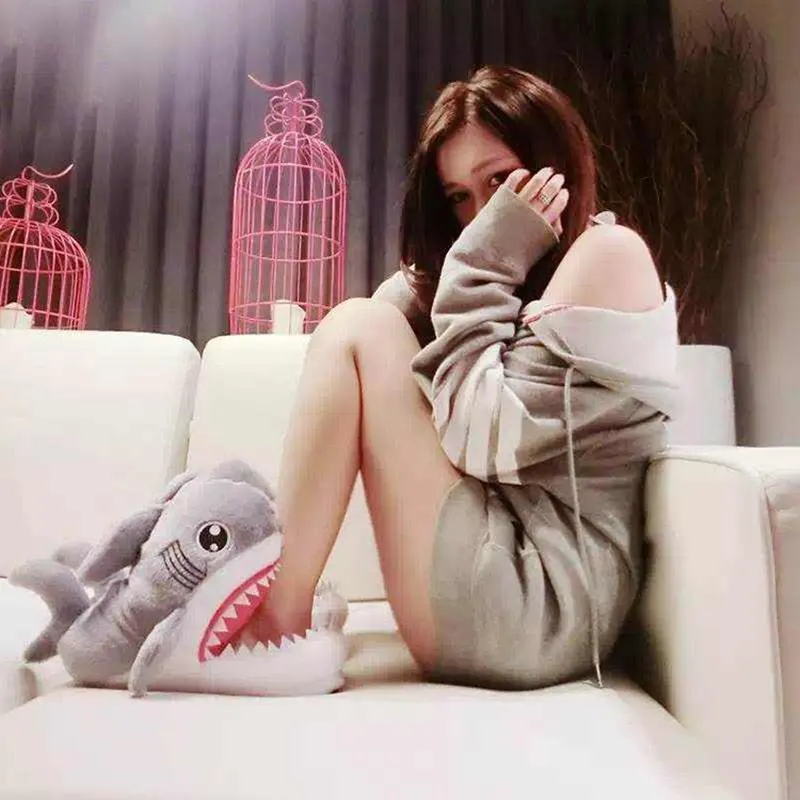 Shark Bite Warm Indoor Slippers