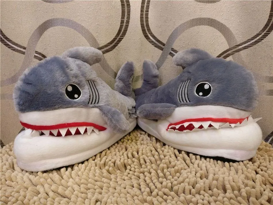 Shark Bite Warm Indoor Slippers