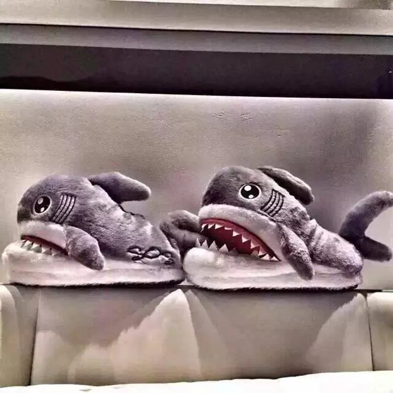 Shark Bite Warm Indoor Slippers