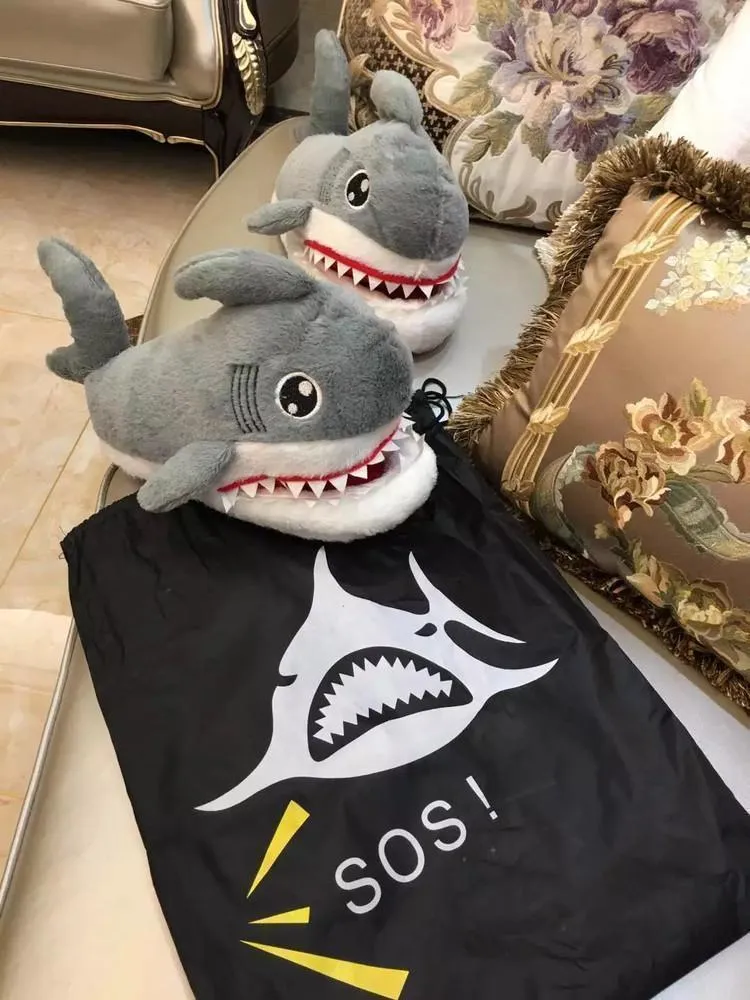 Shark Bite Warm Indoor Slippers