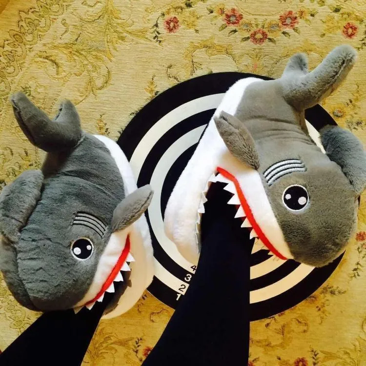 Shark Bite Warm Indoor Slippers