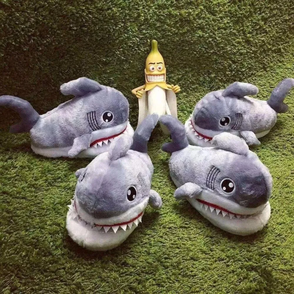 Shark Bite Warm Indoor Slippers