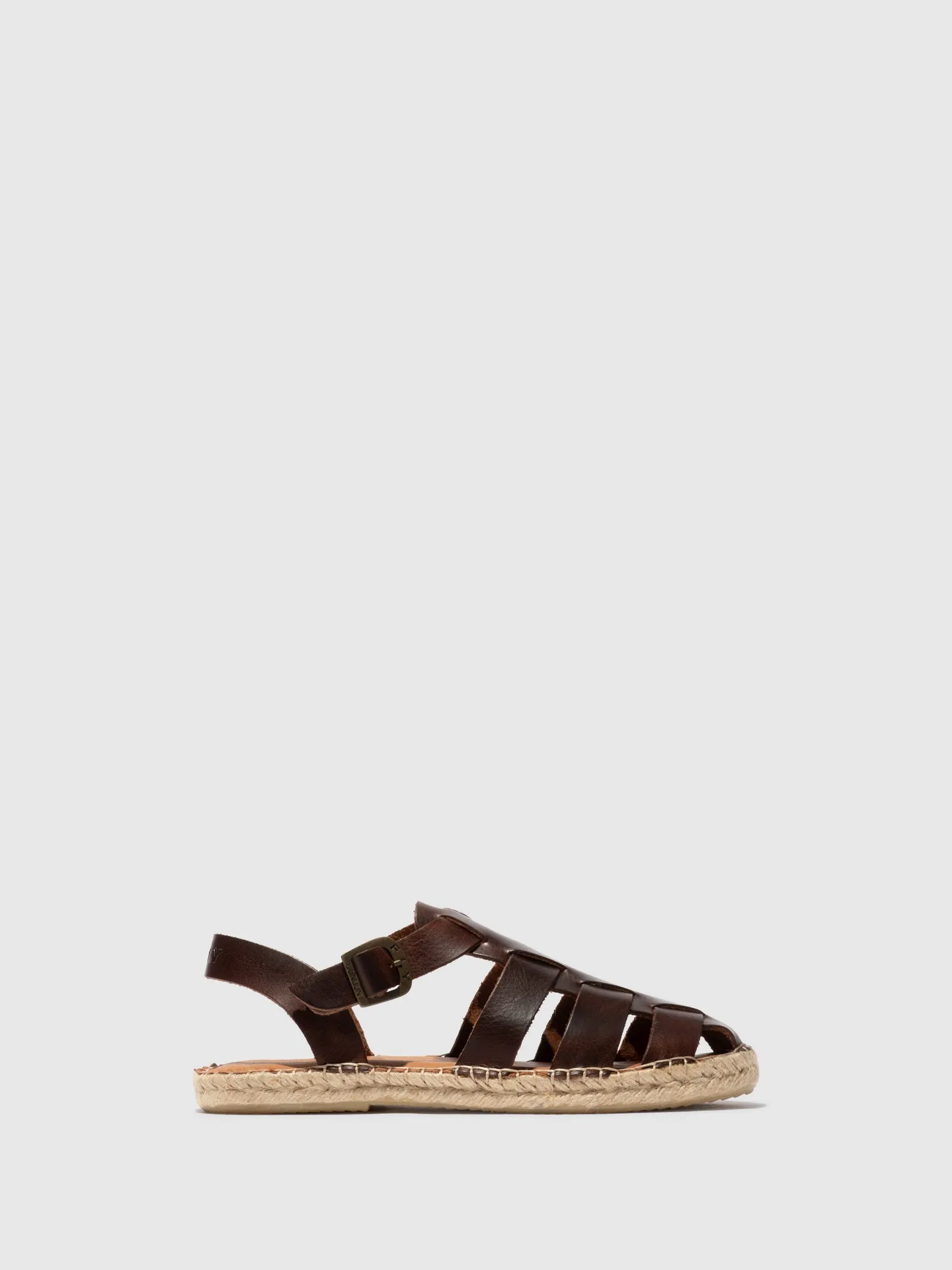 Sling-Back Espadrilles SUCH527FLY LEATHER BROWN