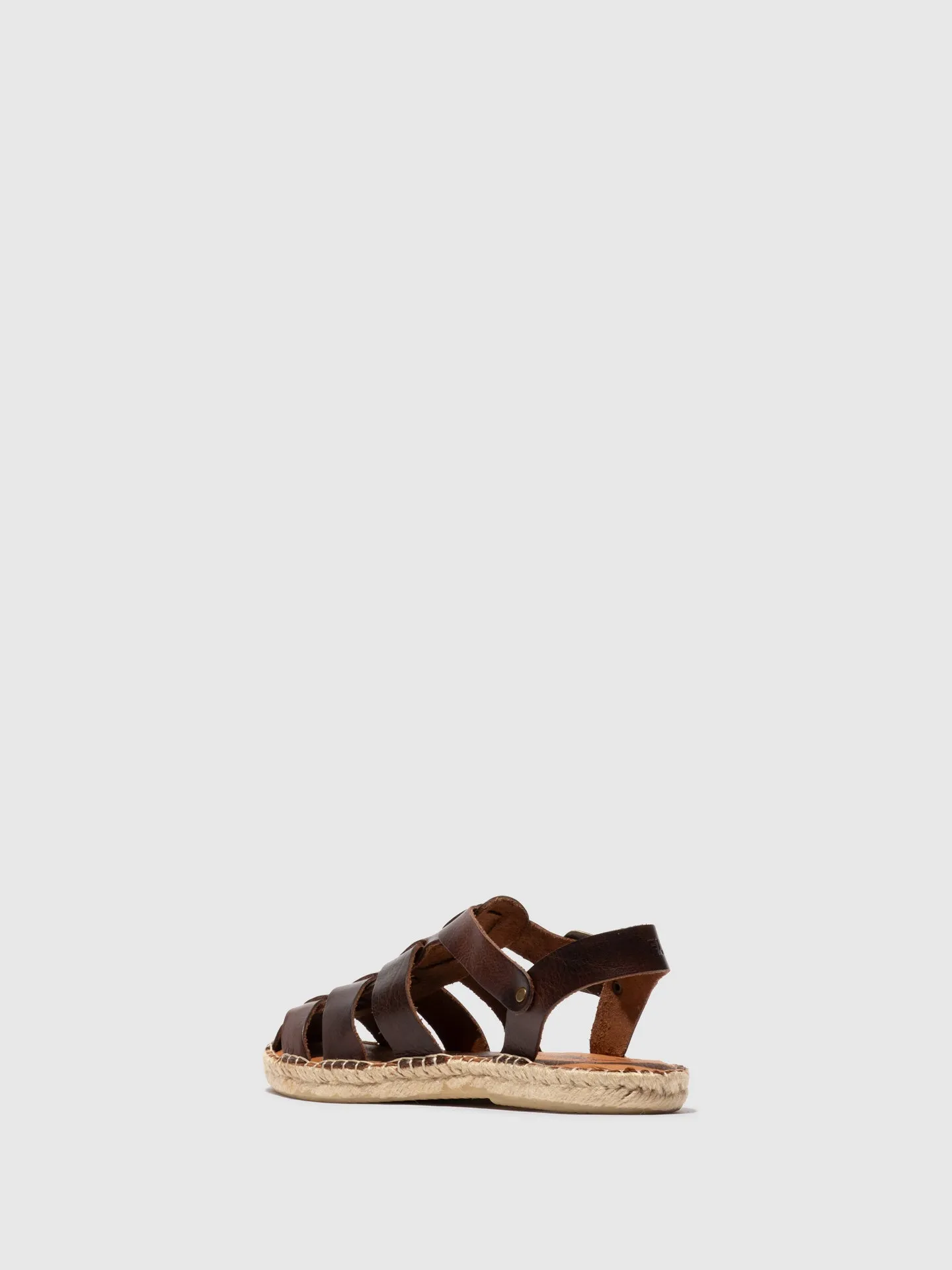 Sling-Back Espadrilles SUCH527FLY LEATHER BROWN