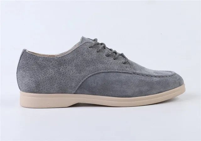 Smile Circle suede leather women loafers flat shoes autumn ladies shoes cross straps cool tide color large size 36-41