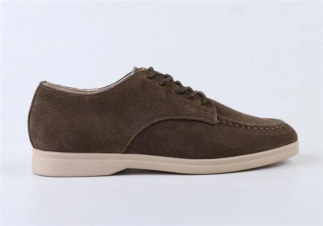 Smile Circle suede leather women loafers flat shoes autumn ladies shoes cross straps cool tide color large size 36-41