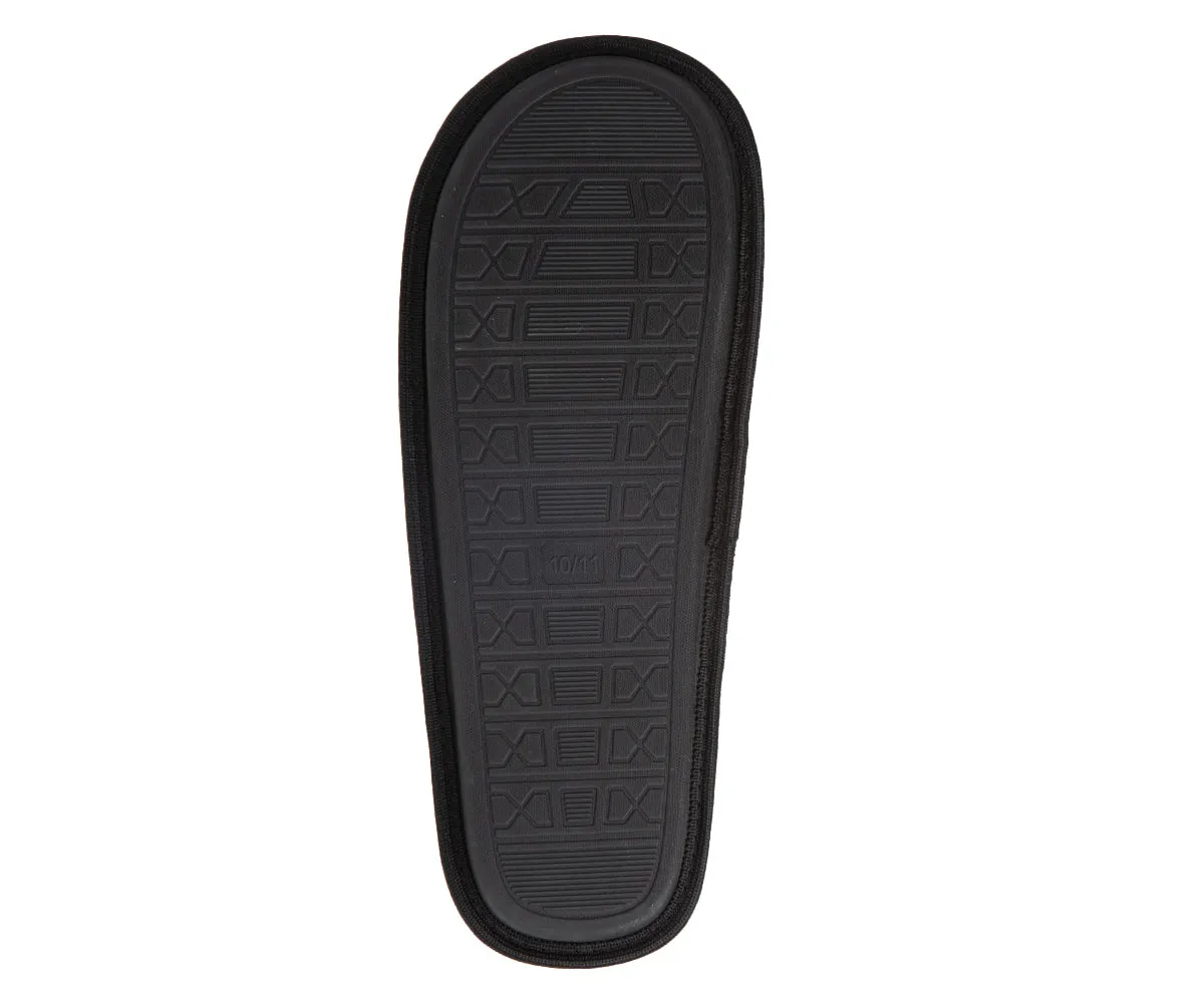 SWISSBRAND Microsuede Fuzzy  House Slippers for Men Indoor Outdoor, Warm Footwear Cozy Mens Slippers