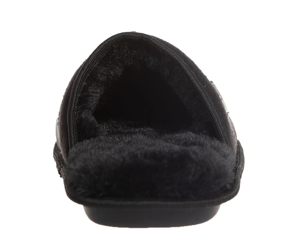 SWISSBRAND Microsuede Fuzzy  House Slippers for Men Indoor Outdoor, Warm Footwear Cozy Mens Slippers