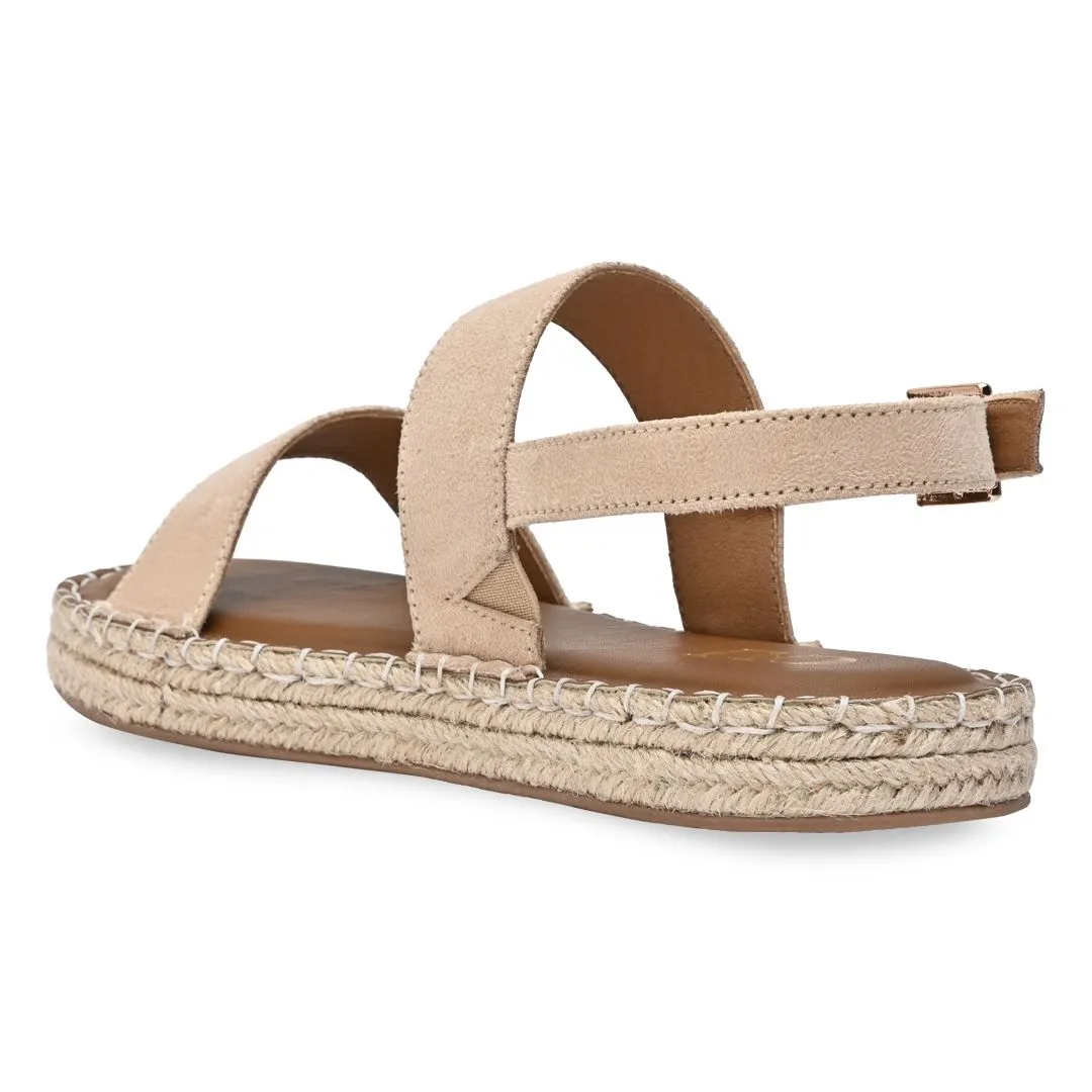 Tan Strapped Espadrille