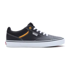 Vans Mens Seldan Leather Charcoal Yellow