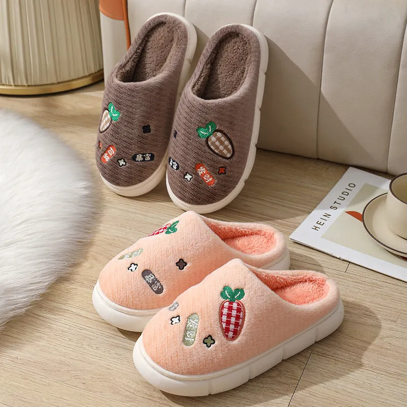 Wholesale Home Warm Non-slip Thick-soled Cotton Slippers