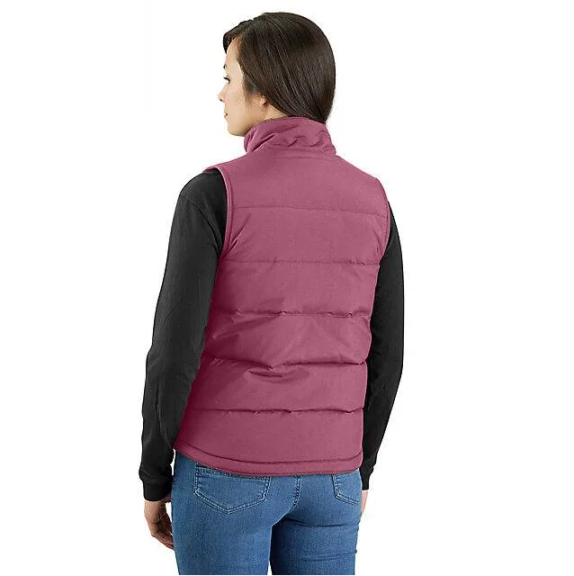 Women's Insulated Montana Puffer Vest - Reversible - Huckleberry