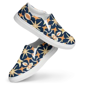 Women’s Marine Life Canvas Slip Ons