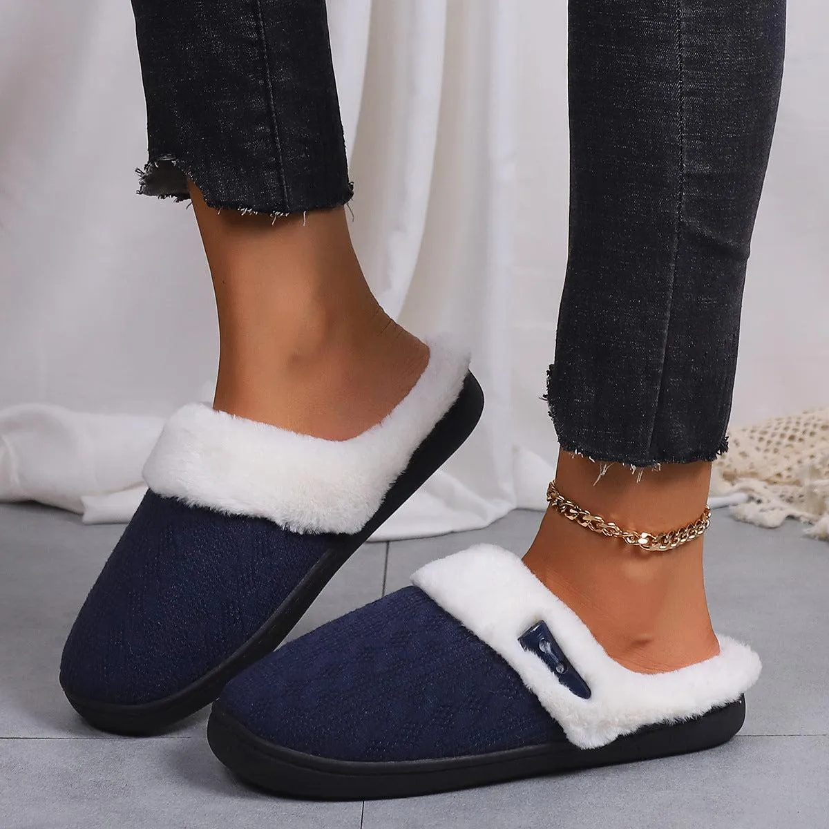 Women’s Warm Non-Slip Slippers in 5 Colors